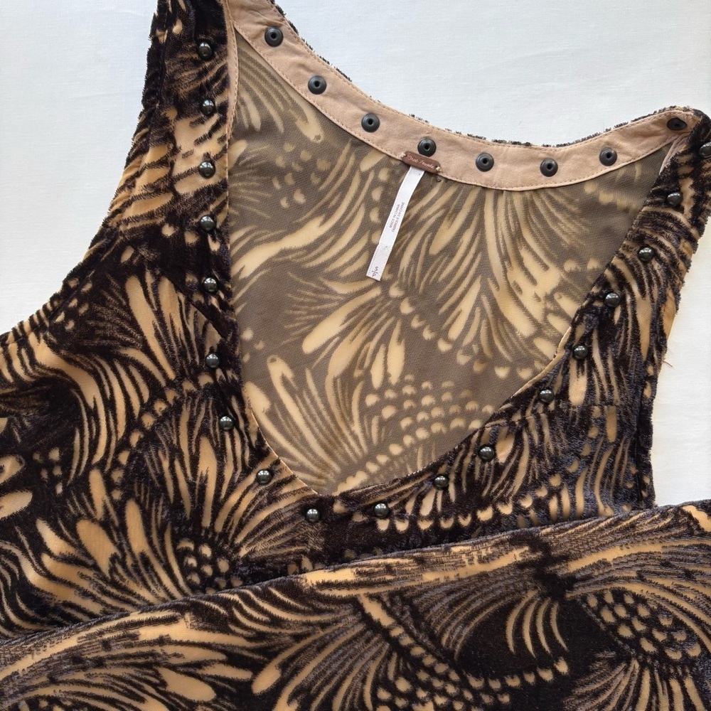 Free People Ellie Velvet Mini Dress Size Small